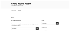 Desktop Screenshot of cademeusanto.com.br
